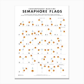 Maritime Semaphore Flags Canvas Print