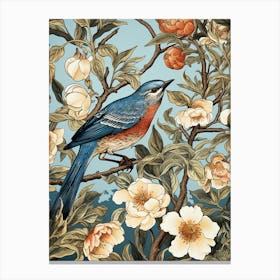 Bluebird In Bloom Canvas Print