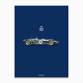 Cars in Colors, Gurney's Eagle T1G Canvas Print