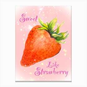 Sweet Like Strawberry Canvas Print