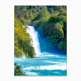 Huka Falls, New Zealand Majestic, Beautiful & Classic (3) Canvas Print