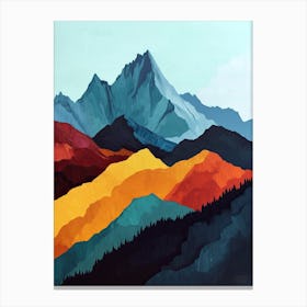 Whispering Heights: Ethereal Minimalism Canvas Print