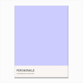 Periwinkle Colour Block Poster Canvas Print