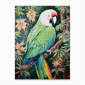 Ohara Koson Inspired Bird Painting Macaw 2 Canvas Print