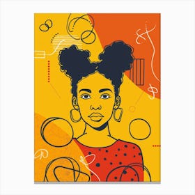 African American Woman 9 Canvas Print