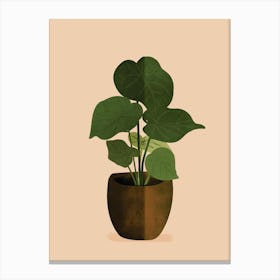 Potted Plant Wall Art 1 Canvas Print