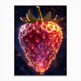 Strawberry Art Canvas Print