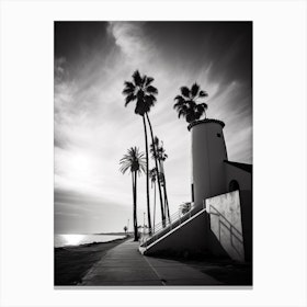 San Diego, Black And White Analogue Photograph 1 Canvas Print