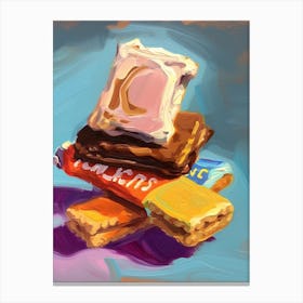 Smores Oil Painting 4 Canvas Print