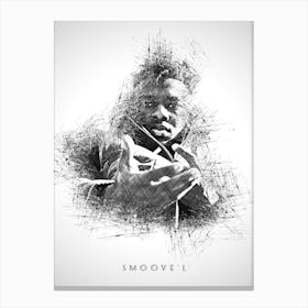 Smoove L Rapper Sketch Canvas Print