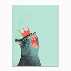 King Cat Canvas Print Canvas Print