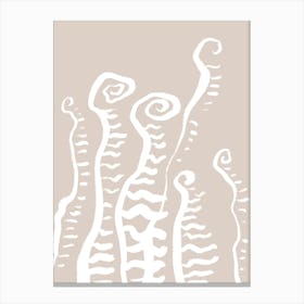 Fern Scandinavian Minimalist Abstract Canvas Print