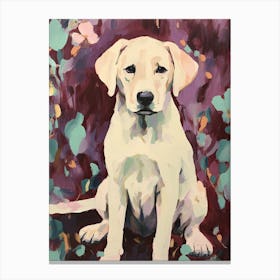 A Labrador Retriever Dog Painting, Impressionist 1 Canvas Print