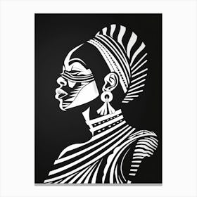 African Woman Portrait 14 Canvas Print