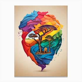 Heart Of Africa Canvas Print