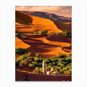Morocco Sahara Desert Imagine Ai Canvas Print