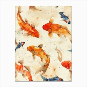 Watercolor Koi 08 Canvas Print