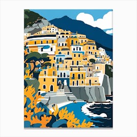 Summer In Positano Painting (16) Canvas Print
