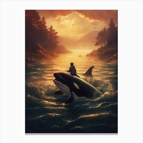 Orca Whale 1 Canvas Print