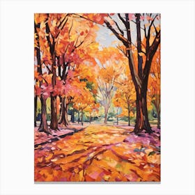 Autumn Gardens Painting Royal Botanic Gardens Sydney 4 Canvas Print