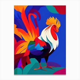 Rooster Pop Matisse 2 Bird Canvas Print