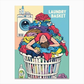 Laundry Basket 8 Canvas Print