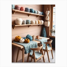 Yarn Shop Canvas Print