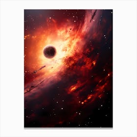 Black Hole In Space Canvas Print