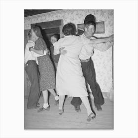 Round Dance, Pie Town, New Mexico, Among People Where Square Dancing Is The Usual Form Of Dancing, Regular Ball Canvas Print