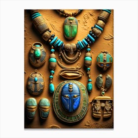Egyptian Jewelry 4 Canvas Print