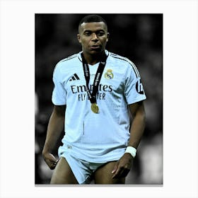 Kylian Mbappe Vintage Canvas Print