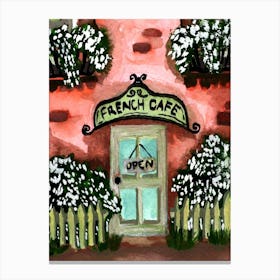Ghibli French Cafe Canvas Print