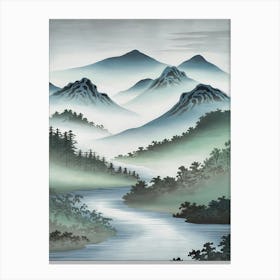 Japanese Landscape 3 Canvas Print