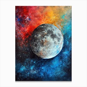 Steps Around The Moon 3 Canvas Print