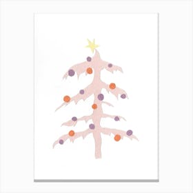 Christmas Tree Collage Canvas Print