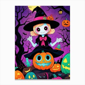 Halloween Witch 8 Canvas Print