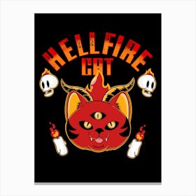 Hellfire Cat 1 Canvas Print