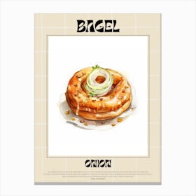 Onion Bagel 3 Canvas Print