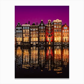 Amsterdam Magic Night, Travel Canvas Print