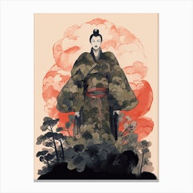 Samurai Illustration 2 Canvas Print