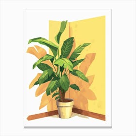 Plant In A Pot 8 Canvas Print