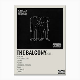 Catfish And The Bottlemen The Balcony Album Cover Poster 1 Canvas Print