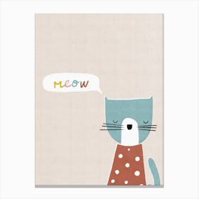Meow Canvas Print