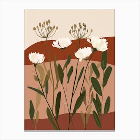 Flowers In The Desert Canvas Print