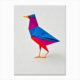 Dipper Origami Bird Canvas Print