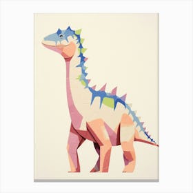 Nursery Dinosaur Art Chasmosaurus 2 Canvas Print