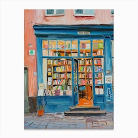 Helsinki Book Nook Bookshop 1 Canvas Print