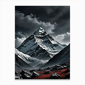 Everest Mountain Scaling the Beauty of Everes Canvas Print