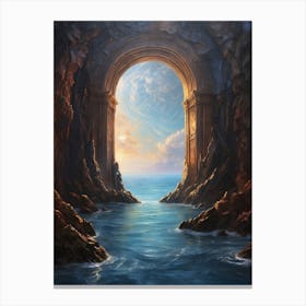 Archway To The Ocean Canvas Print