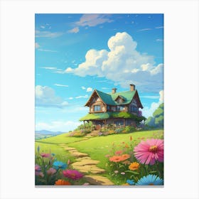 House In The Countryside Canvas Print